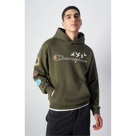 Champion 220426-GS508 Eco Future Hooded Yeşil Erkek Sweatshirt