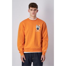 Champion 220427-OS025 Eco Future Crewneck Turuncu Pamuk Erkek Sweatshirt