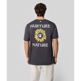 Champion 220429-ES503 Eco Future Crewneck Siyah Erkek T-Shirt