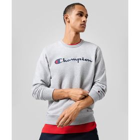 Champion 220727-EM021 Icons Crewneck Gri Erkek Sweatshirt