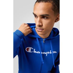 Champion 220728-BS008 Icons Full Zip Hoodie Mavi Kapüşonlu Erkek Sweatshirt