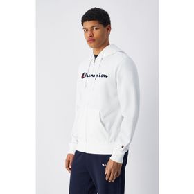 Champion 220728-WW001 Icons Full Zip Hoodie Beyaz Kapüşonlu Erkek Sweatshirt