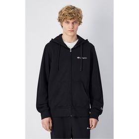 Champion 220731-KK001 Icons Full Zip Hoodie Siyah Erkek Sweatshirt