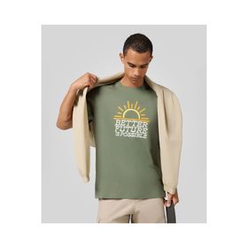 Champion 220757-GS128 Eco Future SS Tee Yeşil Erkek T-Shirt