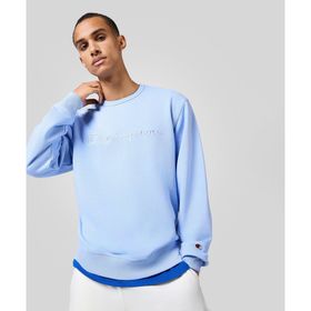 Champion 220784-BS186 Icons Crewneck Mavi Erkek Sweatshirt