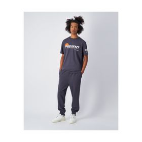 Champion 220787-VS517 Authentic Pants Rib Cuff Pants Gri Erkek Eşofman Altı