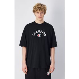 Champion 220798-KK001 Icons T-Shape Tee Siyah Erkek T-Shirt
