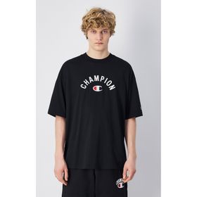 Champion 220798-KK001 Icons T-Shape Tee Siyah Erkek T-Shirt