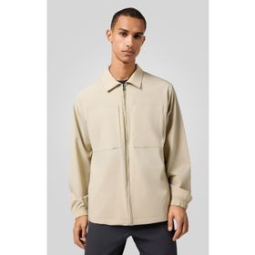Champion 220835-MS093 C-Tech Long-Sleeve Shirt Bej Erkek Gömlek