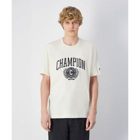 Champion 221174-YS141 Yearbook SS Tee Bej Erkek T-Shirt