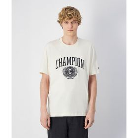 Champion 221174-YS141 Yearbook SS Tee Bej Erkek T-Shirt