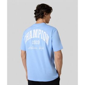 Champion 221199-BS186 Street Varsity SS Tee Mavi Erkek T-Shirt