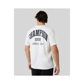 Champion 221199-WW048 Street Varsity SS Tee Beyaz Erkek T-Shirt