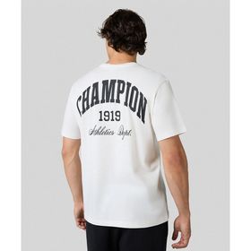 Champion 221199-WW048 Street Varsity SS Tee Beyaz Erkek T-Shirt