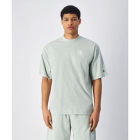 Champion 221257-GS129 Icons Plush Wash Crewneck Yeşil Erkek T-Shirt
