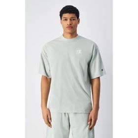 Champion 221257-GS129 Icons Plush Wash Crewneck Yeşil Erkek T-Shirt