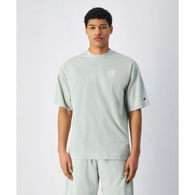 Champion 221257-GS129 Icons Plush Wash Crewneck Yeşil Erkek T-Shirt