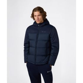 Champion 221551-BS501 Lacivert Hooded Jacket Erkek Outdoor Mont