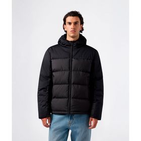 Champion 221551-KK001 Siyah Hooded Jacket Erkek Outdoor Mont