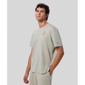 Champion 221566-YS152 Bej High Summer Crewneck Erkek Tişört