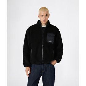 Champion 221641-KK001 Siyah Polar Full Zip Top Erkek Sweatshirt