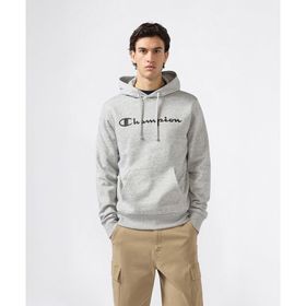 Champion 221809-EM021 Gri Script Shop Hooded Erkek Sweatshirt