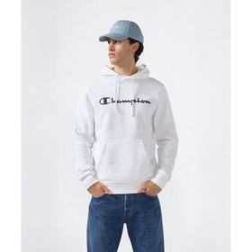 Champion 221809-WW001 Beyaz Script Shop Hooded Erkek Sweatshirt