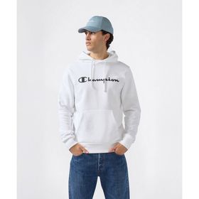 Champion 221809-WW001 Beyaz Script Shop Hooded Erkek Sweatshirt