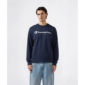Champion 221811-BS501 Lacivert Script Shop Crewneck Erkek Sweatshirt