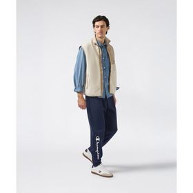 Champion 221812-BS501 Lacivert Script Shop Rib Cuff Pants Erkek Eşofman Altı