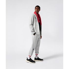 Champion 221812-EM021 Gri Script Shop Rib Cuff Pants Erkek Eşofman Altı