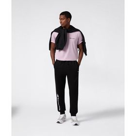 Champion 221812-KK001 Siyah Script Shop Rib Cuff Pants Erkek Eşofman Altı