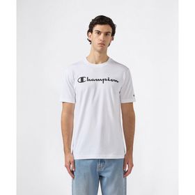 Champion 221814-WW001 Beyaz Script Shop Short-Sleeve Tee Erkek Tişört