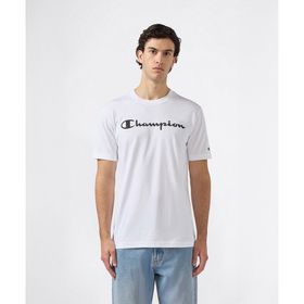 Champion 221814-WW001 Beyaz Script Shop Short-Sleeve Tee Erkek Tişört