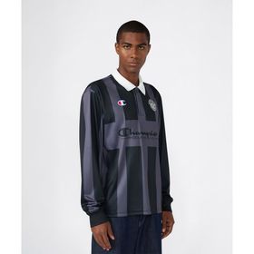 Champion 221912-WL002 Siyah Sport Heritage Polo Erkek Sweatshirt