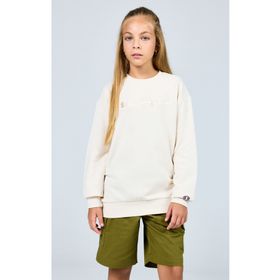 Champion 306764-YS137 Bej Icons Crewneck Erkek Çocuk Sweatshirt