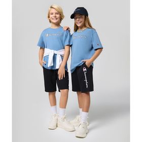 Champion 306888-KK001 Script Shop Shorts Siyah Unisex Çocuk Şort