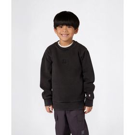 Champion 307278-KK001 Siyah Icons Wash Crewneck Çocuk Sweatshirt