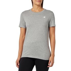 Champion C-Logo Açık Gri Melanj Bisiklet Yaka Kadın Sweatshirt
