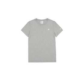 Champion C-Logo Açık Gri Melanj Bisiklet Yaka Kadın Sweatshirt