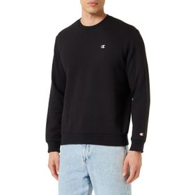 Champion C-Logo Siyah Bisiklet Yaka Erkek Sweatshirt