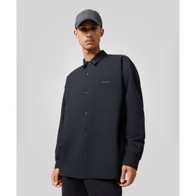 Champion C3A402-X055 Long Sleeves Polo Shirt Siyah Erkek Gömlek