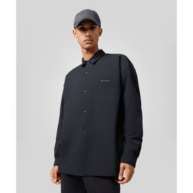 Champion C3A402-X055 Long Sleeves Polo Shirt Siyah Erkek Gömlek