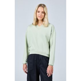 Champion E10007-GS072 Eco Future Crewneck Croptop Yeşil Kadın Sweatshirt