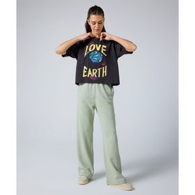 Champion E10008-GS072 Eco Future Straight Hem Pants Yeşil Kadın Eşofman Altı