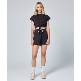 Champion E10009-ES503 Siyah Eco Future Bermuda Kadın Şort