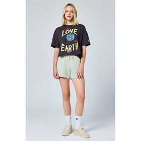 Champion E10009-GS072 Yeşil Eco Future Bermuda Kadın Şort