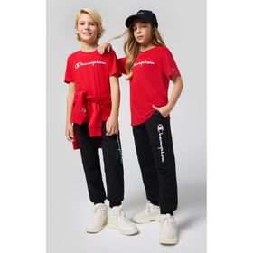 Champion Icons Rib 306972-KK001 Siyah Cuff Pants Erkek Çocuk Eşofman Altı