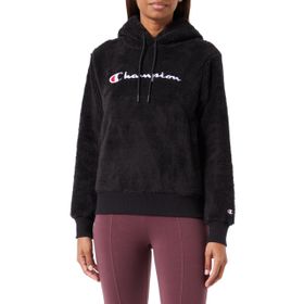 Champion Legacy Bonded Polar Teddy Kapüşonlu Siyah Kadın Sweatshirt