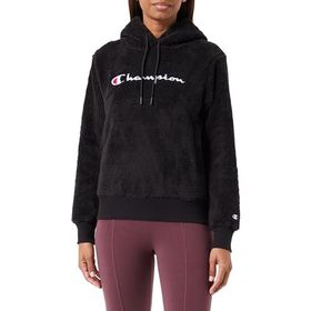 Champion Legacy Bonded Polar Teddy Kapüşonlu Siyah Kadın Sweatshirt